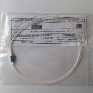 LC SingleMode optikai pigtail, 1,5m