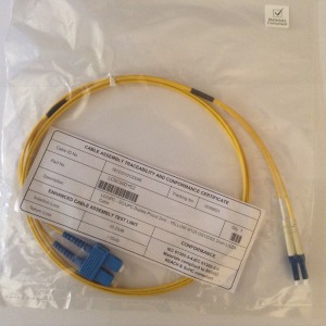 LC-SC SM duplex optikai patch kábel, 2m