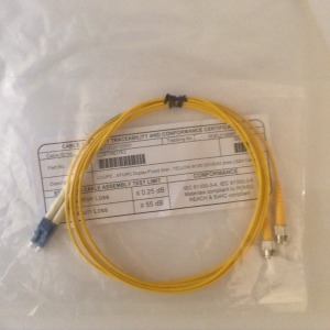 LC-ST SM duplex optikai patch kábel, 2m