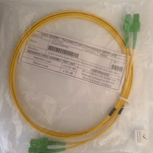 SC/APC-SC/APC SM duplex optikai patch kábel, 2m