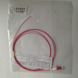 LC MultiMode OM4 optikai pigtail, 1,5m