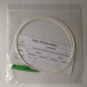 E2000/APC SingleMode optikai pigtail, 1,5m