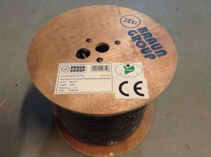 BRAUN GROUP RG6U kábel, 305 méter
