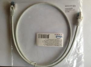 CAT7 S/FTP LSOH szerelt patch kábel 1m