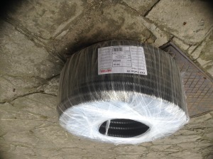 UNIVOLT 25mm-es FXP-TURBO lépésálló, betonozható gégecső, FEKETE 084058