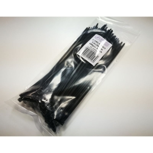 Kábelkötegelő 200x3,6 fekete 100db/csomag