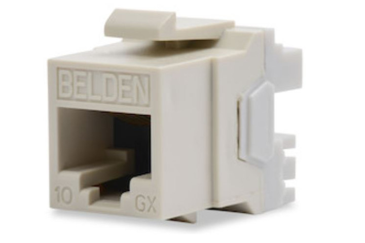 10GX Keystone Cat6A Jack RJ45, Belden