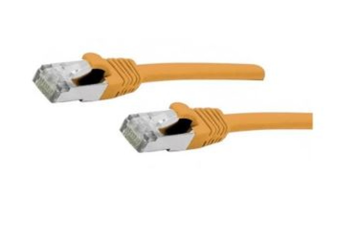 CAT.6A S/FTP LSZH narancssárga szerelt patch kábel 1,0m, Intellinet