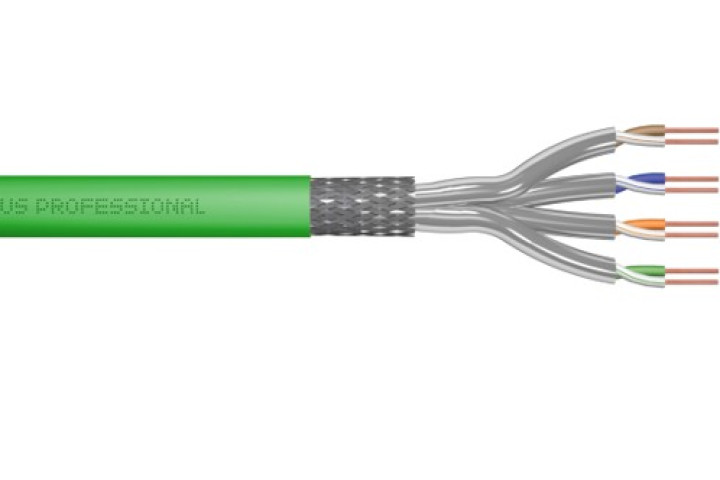 DIGITUS S/FTP CAT8.2 kábel, zöld, 50 méter, DK-1843-VH-05