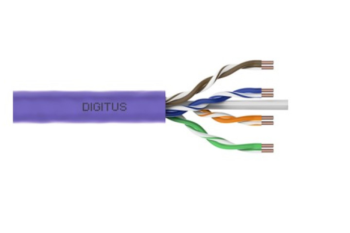 DIGITUS U/UTP CAT6 kábel, lila, 100 méter, DK-1613-VH-1