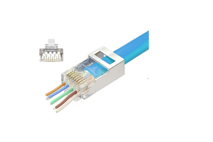 EZ-RJ45 FTP Cat6A áthaladó csatlakozó