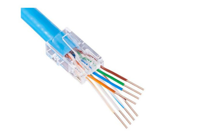 EZ-RJ45 UTP Cat6 áthaladó csatlakozó
