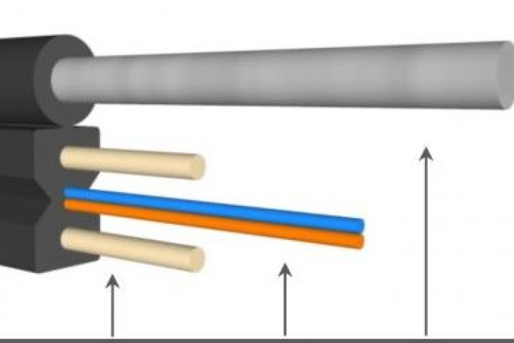 FTTH drop 2 szálas SM optikai kábel, 1000 méter, Optro-Net