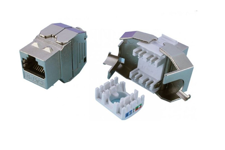 Keystone modul FTP Cat6 szerszám nélkül szerelhető, Optro-Net