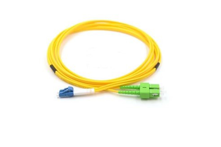 LC-SC/APC duplex optikai patch kábel, 1m