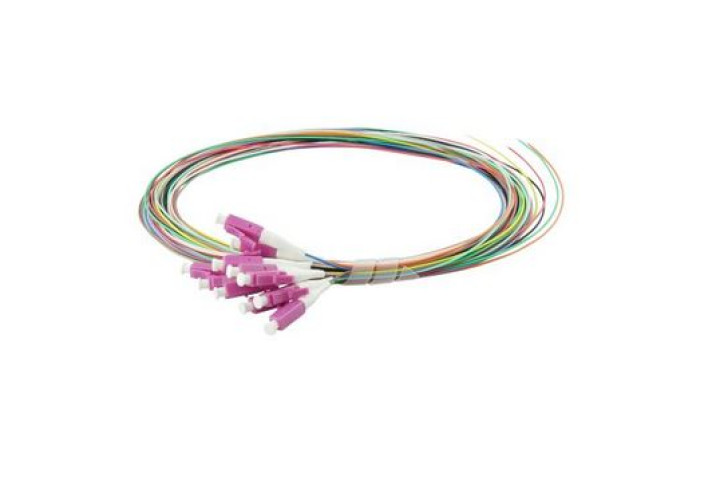 Optikai pigtail kábel szett LC/UPC OM4, 1,5m, 12db