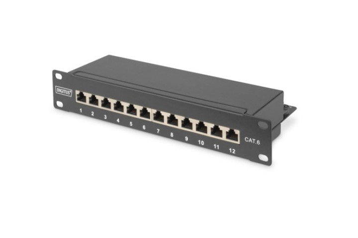 Patch panel Cat6 FTP, 12 port, 10