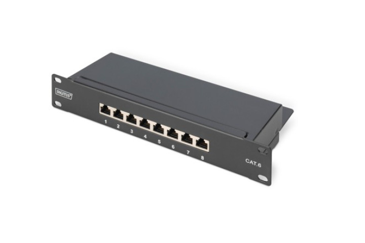 Patch panel Cat6 FTP, 8 port, 10