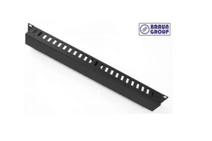 Rack csatornás kábel rendező, Braun Group