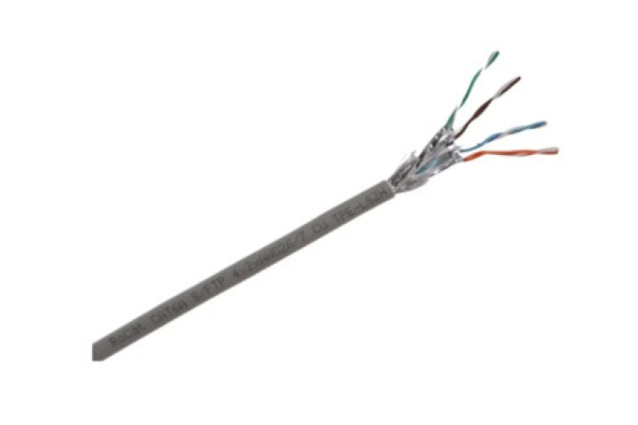 Rocat Cat6A S/FTP patch, flexibilis kábel, szürke, 500 méter