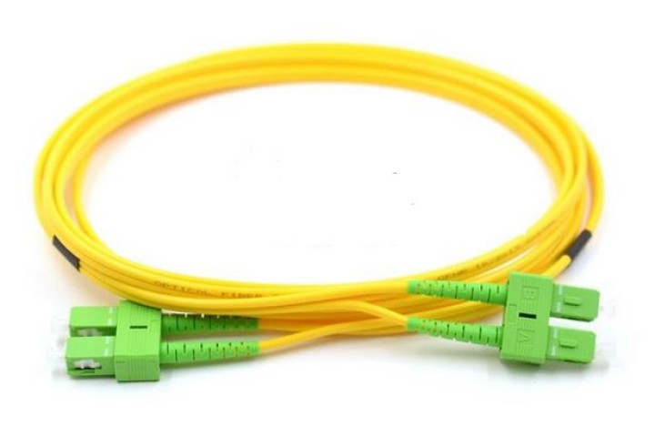 SC/APC-SC/APC SM duplex optikai patch kábel, 2m