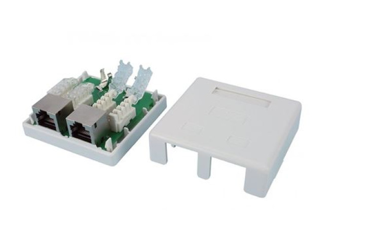 STP fali aljzat Cat5E dupla, Optro-Net